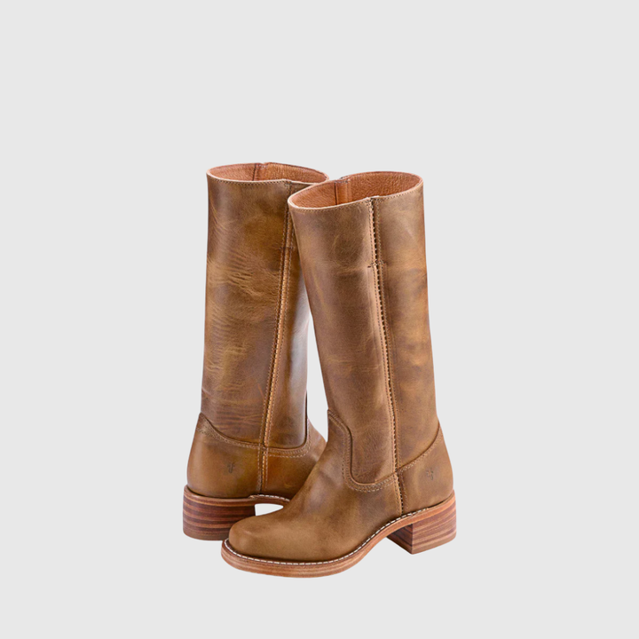 Lerelia | Leather Knee-High Boots