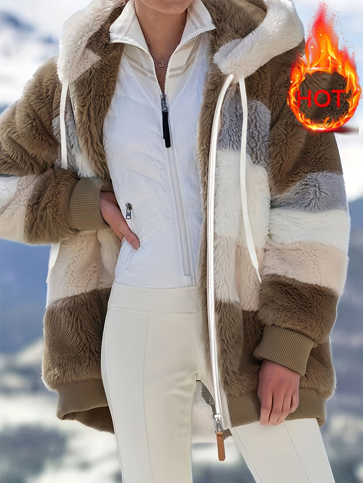 Serena | Plush Hooded Coat