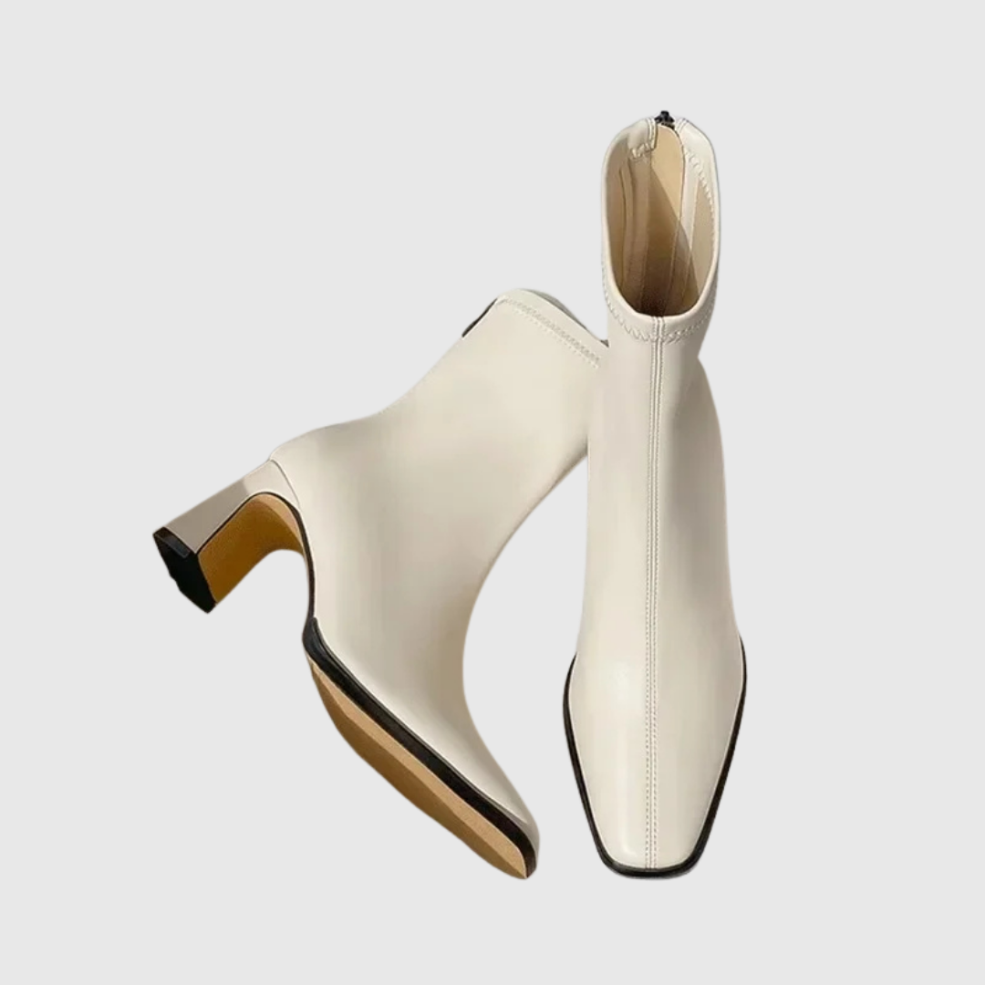 Ivyra | Square-Toe Warm Ankle Boots