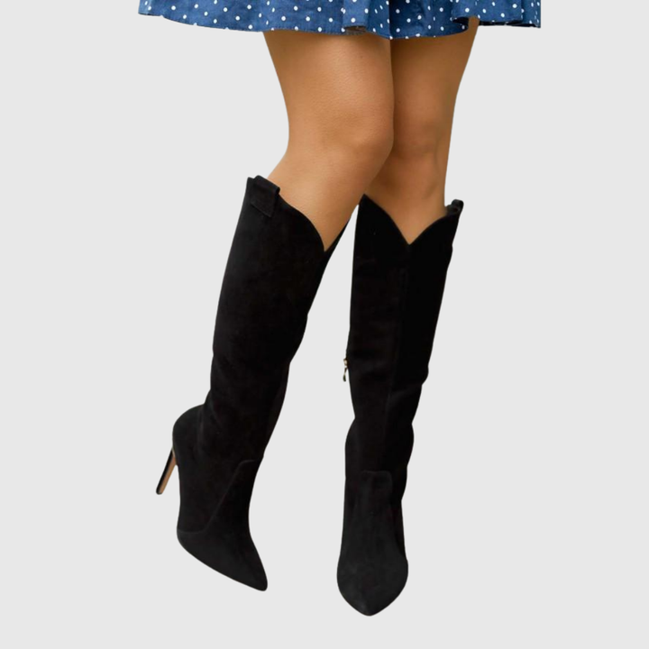 Aureline | Chic Stiletto Leather Boots