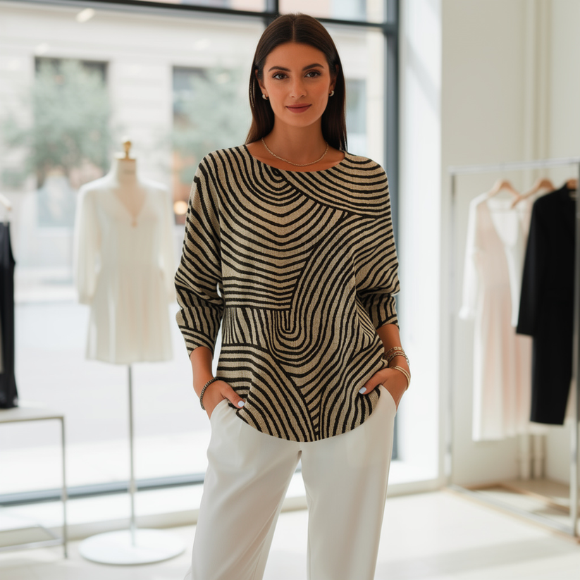 Neisha | Long Sleeve Round Neck T-Shirt