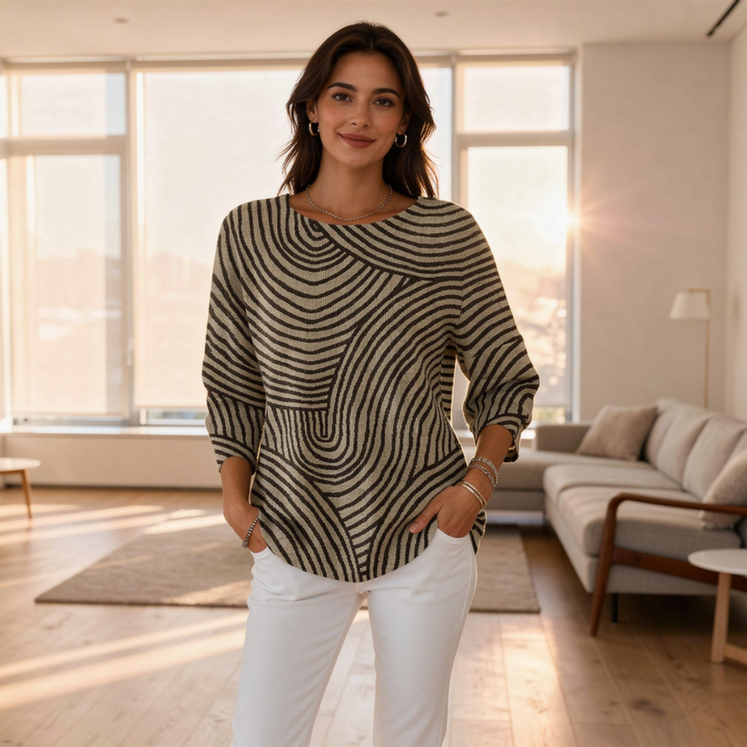 Neisha | Long Sleeve Round Neck T-Shirt