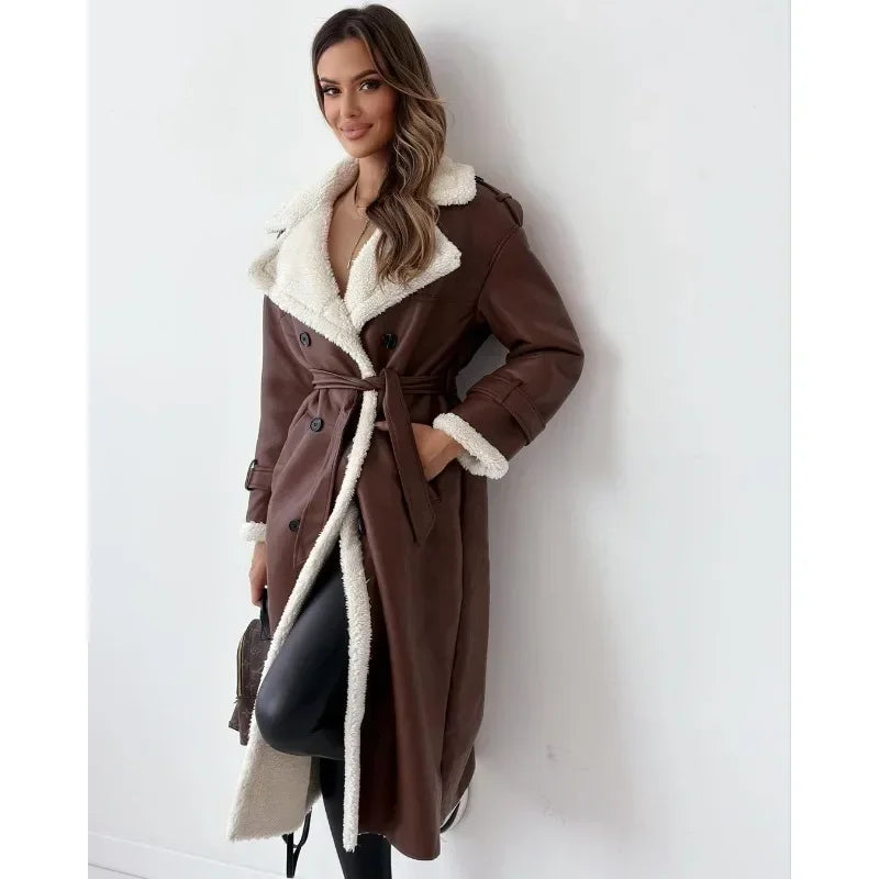 Elara | Teddy-Lined Trench Coat